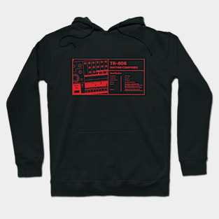 808 Drum Machine for Electronic Musician Hoodie